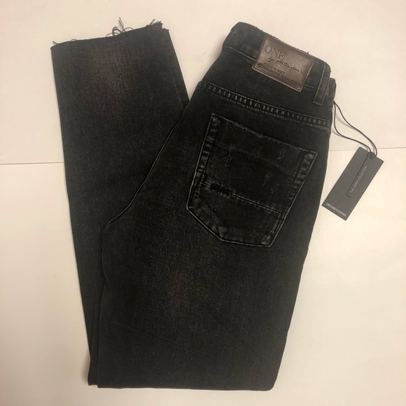 NWT!! One X OneTeaspoon Distressed Blk Faded Jeans - Picture 7 of 8